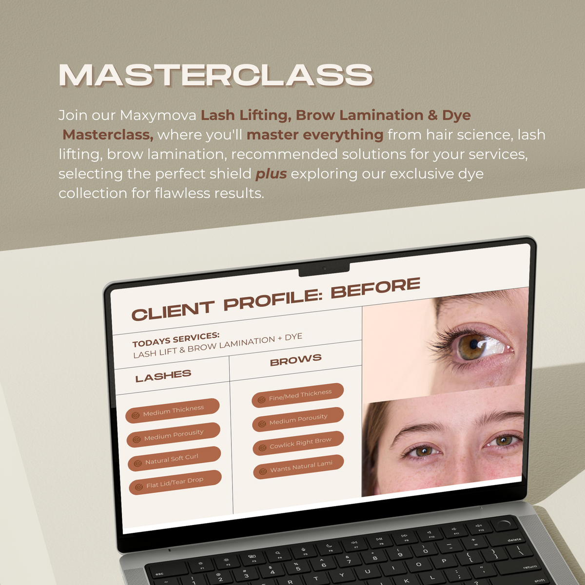 Maxymova - Lash Lifting, Brow Lamination + Dye Online Masterclass
