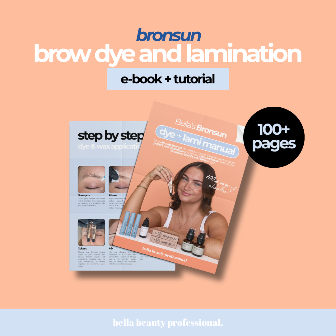 Bella Beauty Pro - Bella's Bronsun Hybrid Dye & Brow Perm Lamination Manual