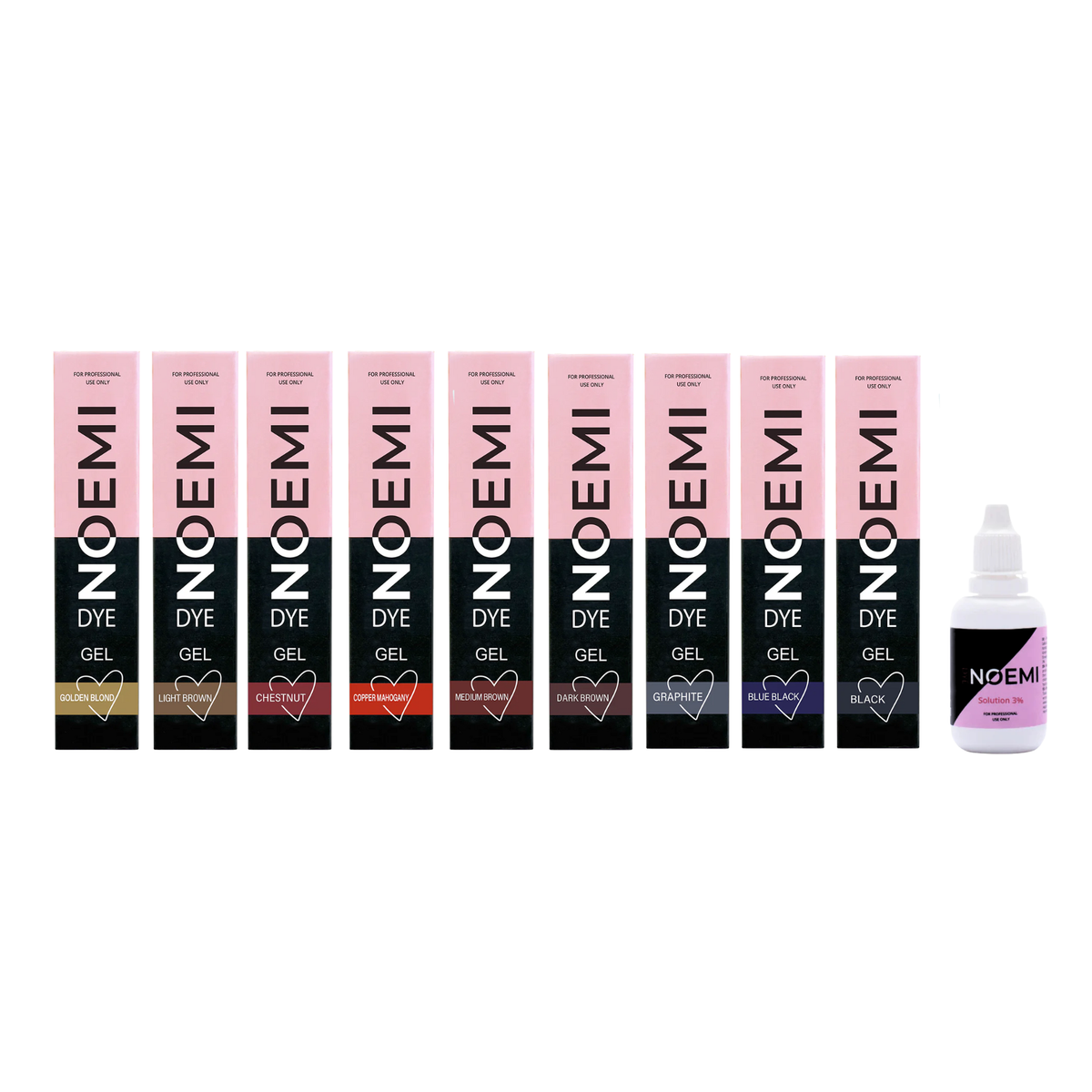 Noemi - New Formula Hybrid Brow Dye Gel Kit (9 Original Shades + 14ml Developer)
